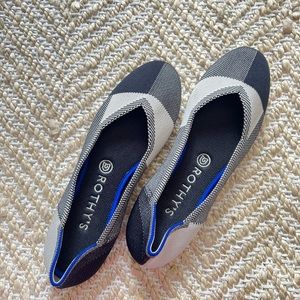 Rothy's Round Toe Women's Flats in color block black